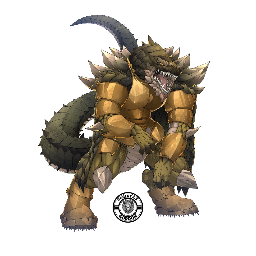 An armored Dragon from Four Ages pic.png