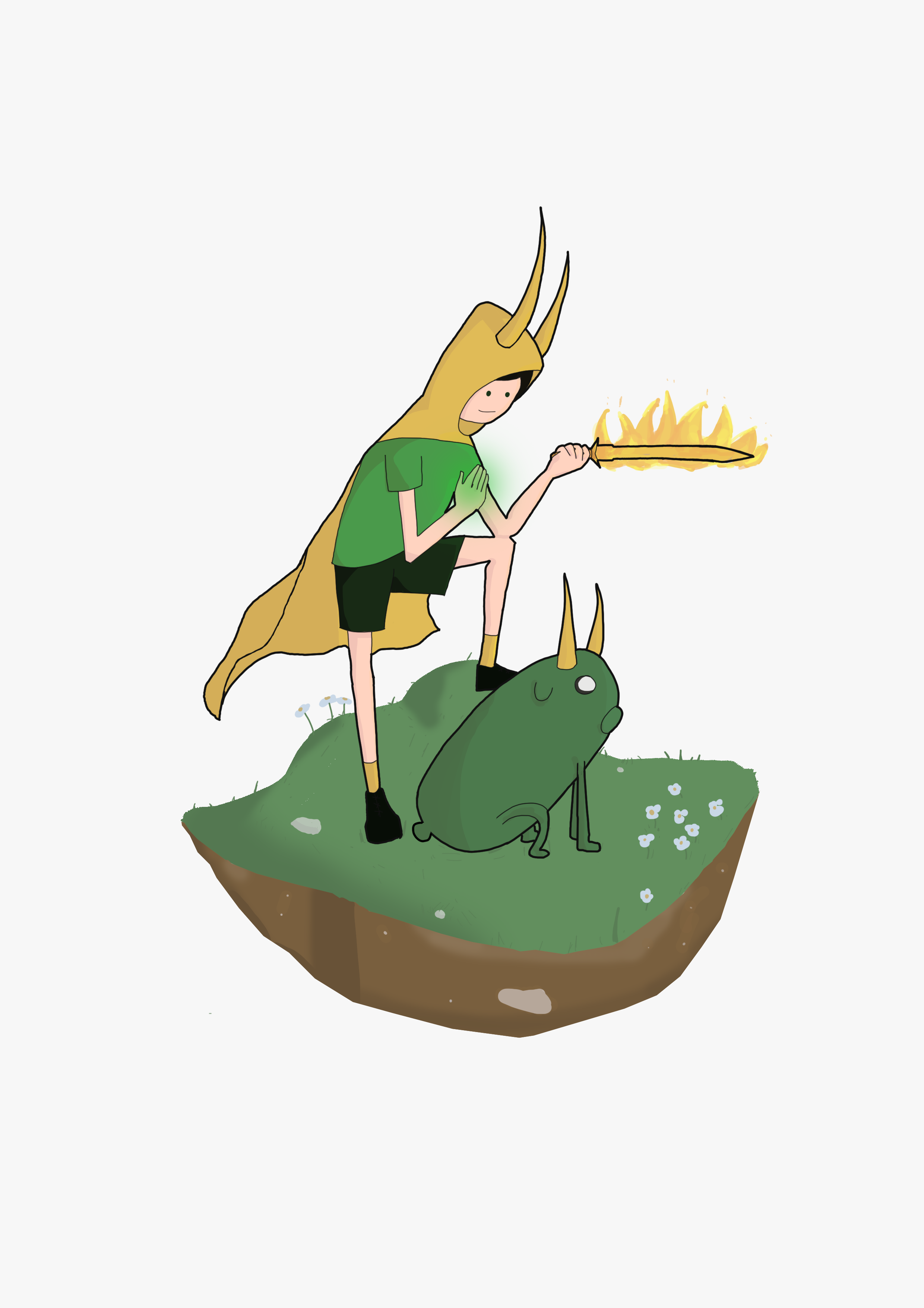 Finn Laufeyson and Dokie.png