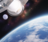 starship traveling alone in space s-1285965471.png